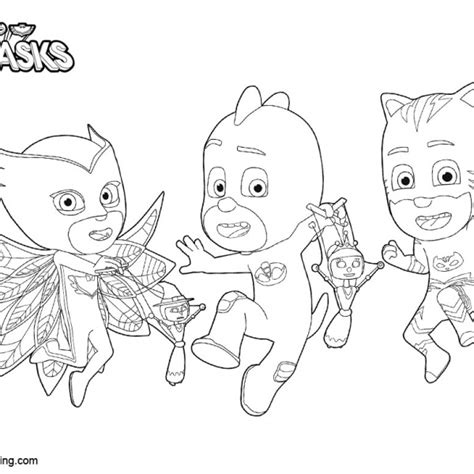 Catboy From Pj Masks Coloring Pages Free Printable Coloring Pages
