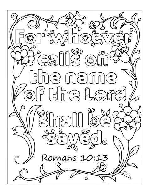 Adult Coloring Page Bible Verse Etsy