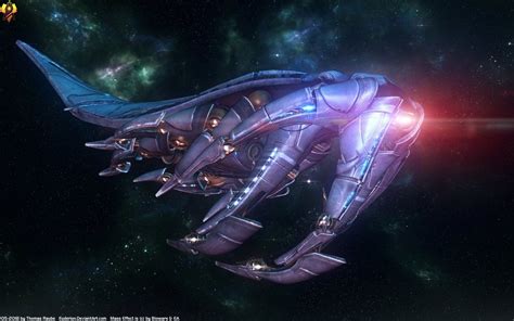 Mass Effect Sovereign Class Reaper By Euderion Mass Effect Reapers