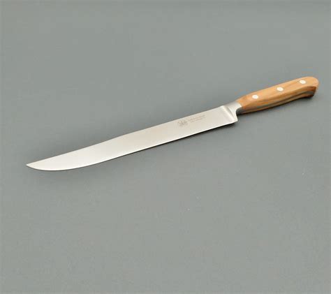 Forged Arrosto Knife Olivewood Handled Rounded Tip Blade 220 Mm