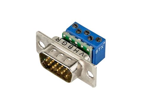 Hd15 Male To Terminal Block Connector