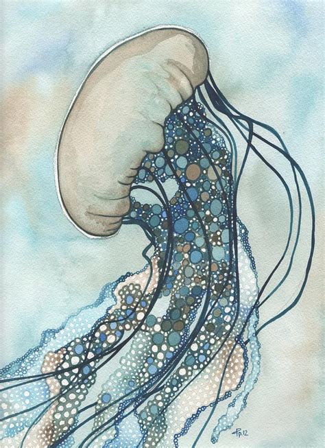 Jellyfish Two Painting By Tamara Phillips