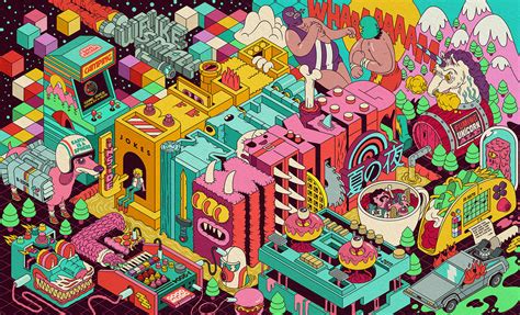 Cool Illustrations And Murals By Dave Arcade Daily Design Inspiration