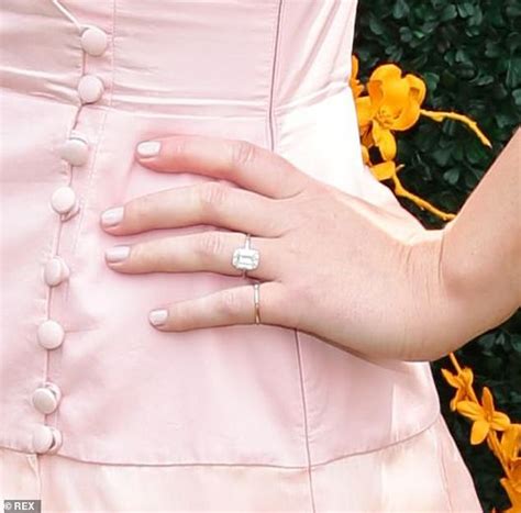Jennifer Lawrence Is Pretty In Pink While Flashing Engagement Ring At Veuve Clicquot
