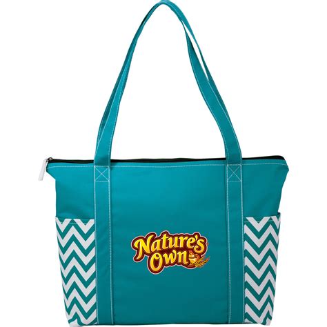 Geometric Zippered Business Tote Bags By Adco Marketing Adco Marketing