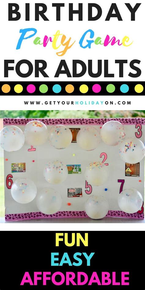 Simple Diy Party Game For Adults 50th Birthday Party