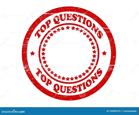 Top Questions Stock Illustration Illustration Of Sign 109895701