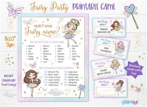 Fairy Theme Party Fairy Parties Fairy Name Generator Fairy Names