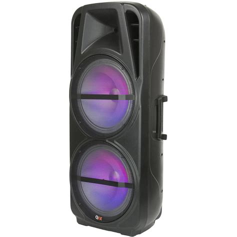Qfx Pbx 621501 Dual 15 Rechargeable Portable Party Bluetooth Speakers