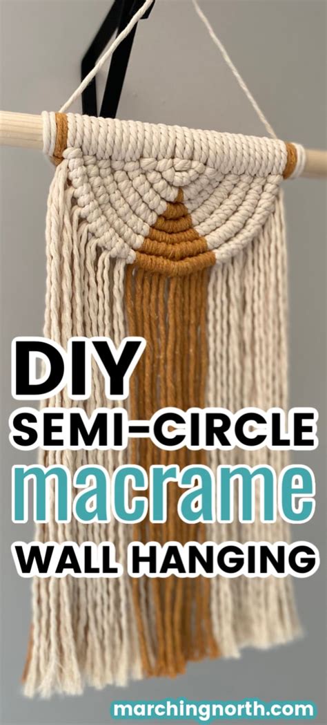 All ideas and opinions are my own. DIY Semi Circle Macrame Wall Hanging | Marching North