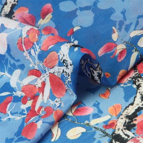 Starry Cherry Silk Linen Fabric By The Yard Width 55 Inch B53 Etsy