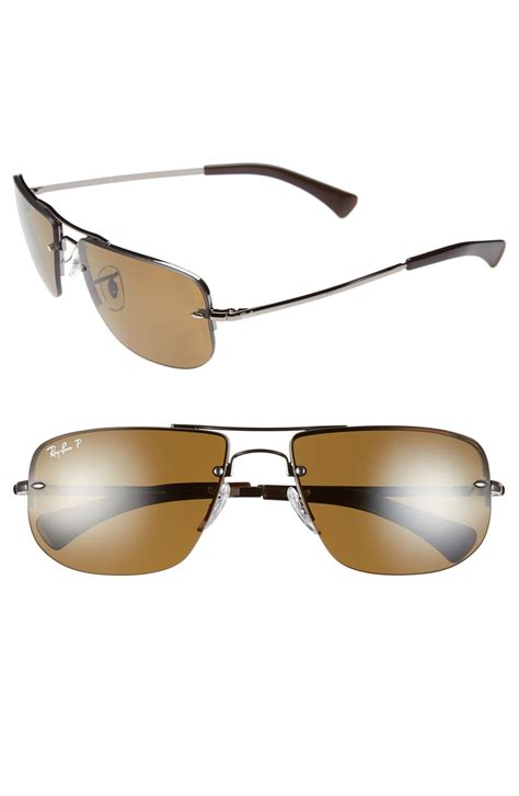 Ray Ban 59mm Polarized Semi Rimless Sunglasses Nordstrom