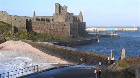 Storm Dennis Peel Castle Iom Youtube