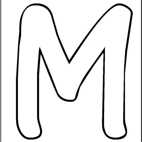 Letter M Template Free Printable