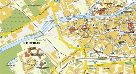 Kortrijk Map And Kortrijk Satellite Image