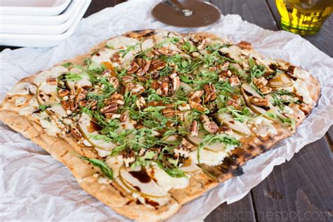 Pear And Blue Cheese Flatbread With Balsamic Glaze Such The Spot