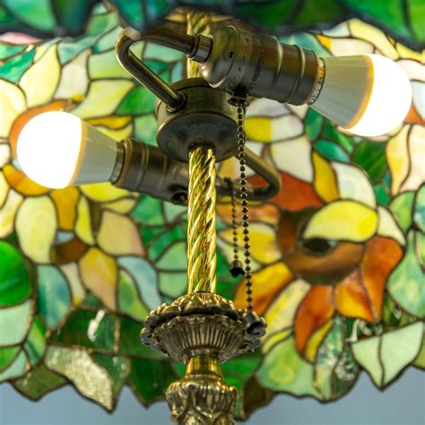 Sunflower Stained Glass Flower Lamp Shade Housewarming T Etsy