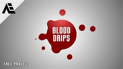 After Effects Tutorial Blood Drips No Plugin Free Project Youtube