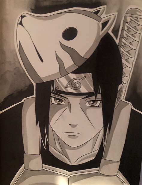 Here Is One I Painted On Young Anbu Itachi Dynamic Tattoo Ink On