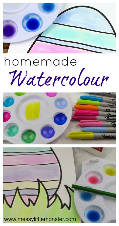 Homemade Watercolor Paint Recipe Homemade Watercolors Preschool Arts
