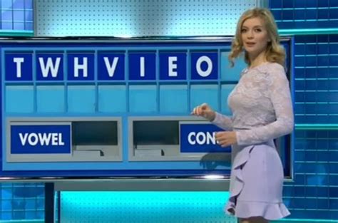 countdown s rachel riley flaunts killer curves in red hot frock with saucy sheer panels tv