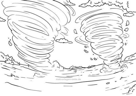 Coloring Page Tornado Weather Free Coloring Pages