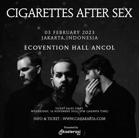 cigarettes after sex bakal konser di indonesia 3 februari 2023 ini harga tiketnya
