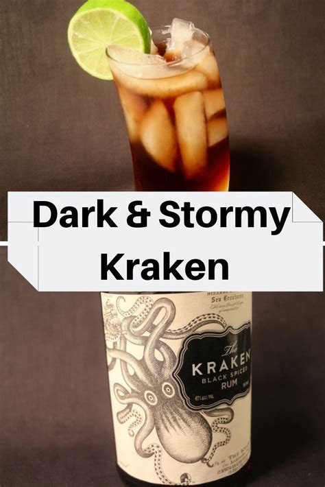 But we don't think enough attention is given to its. Dark and Stormy Kraken | Spiced rum drinks, Dark rum cocktails, Rum cocktail recipes