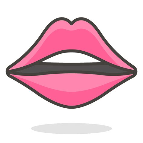 Lips Emoji Transparent Png Happy Smile Emoji Emoticon Icon