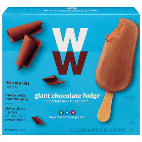 Save On Ww Weight Watchers Ice Cream Bars Giant Chocolate Fudge Low Fat Ct Order Online