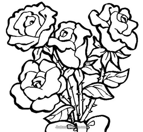 Rose Adult Coloring Book Pages Coloring Pages