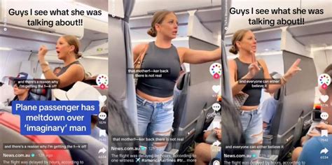people are searching for woman who has meltdown and gets off plane after claiming to see a man who