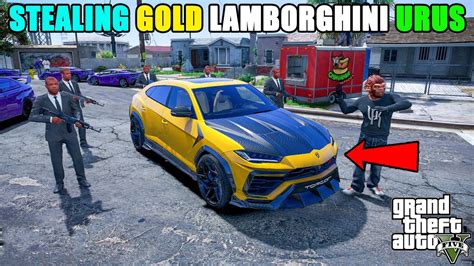 Gta 5 Stealing Gold Lamborghini Urus Anmol Gamex Youtube