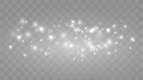 Vector Glowing Stars Lights And Sparkles Transparent Effects Stock