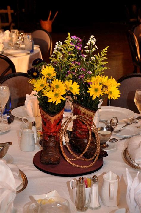 Boot Centerpiece Entertainment Decor By Sixth Star Enter Flickr