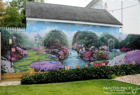 Fence Hand Painted To Perfection Fence Murals Outdoor