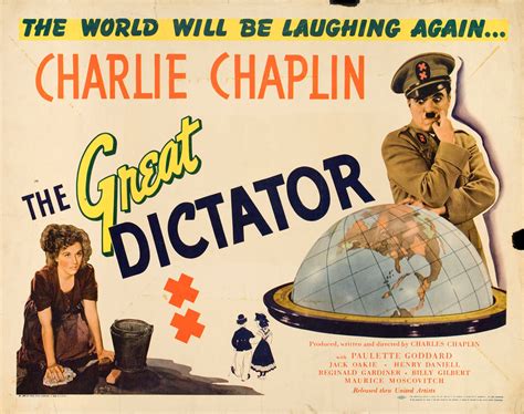 The Great Dictator Original 1940 Us Half Sheet Movie Poster