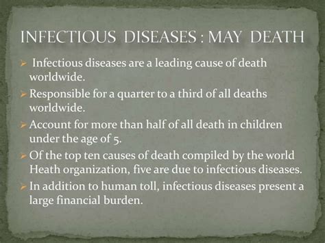 Introduction To Infectious Diseases Ppt