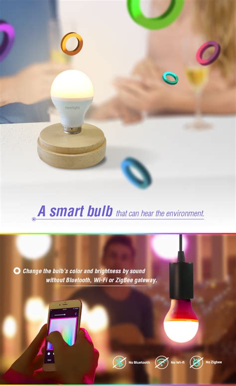 Heelight A Smart Bulb That Reacts To Sound Indiegogo