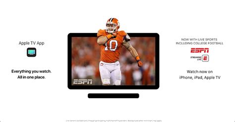 We operate a sports and tv site. Apple TV App now supporting live sports on the ESPN App ...