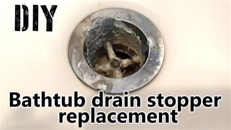 If you have an existing bathtub, remove the plaster and drywall. DIY How to replace Bathtub drain stopper - Tutorial - YouTube