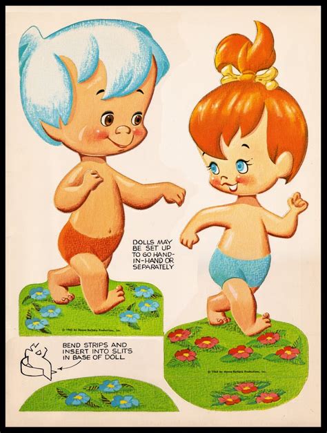 Patrick Owsley Cartoon Art And More Pebbles And Bamm Bamm Paper Dolls