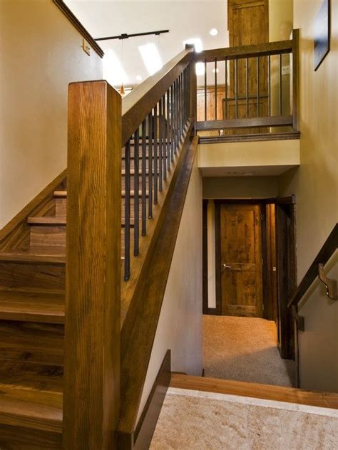 View Source Image Split Entry Remodel Rustic Stairs Split Foyer Entry