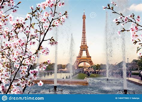 Spring In Paris Editorial Photography Image Of Eiffel 140477002