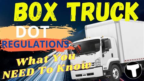 Box Truck Dot Trucking Requirements 2023 Owner Operator Box Truck