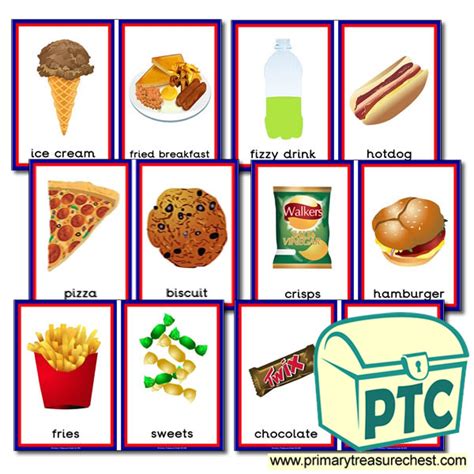 Healthy and unhealthy food flashcards pdf