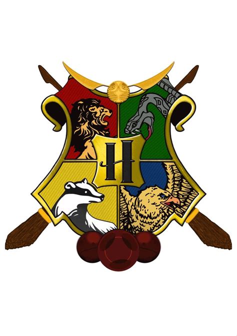 Quidditch Hogwarts Crest Sticker Illustration
