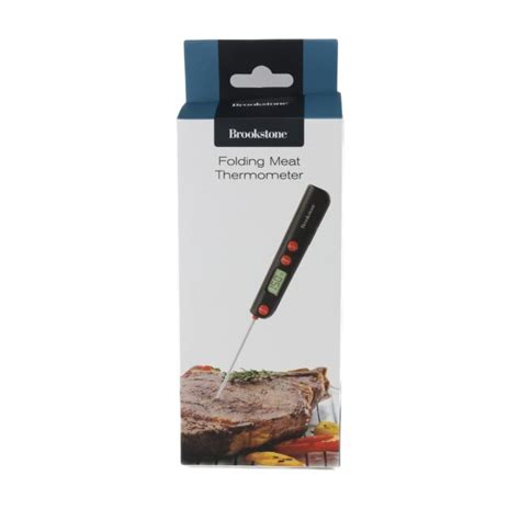 Brookstone Folding Meat Thermometer With Digital Display For Sale