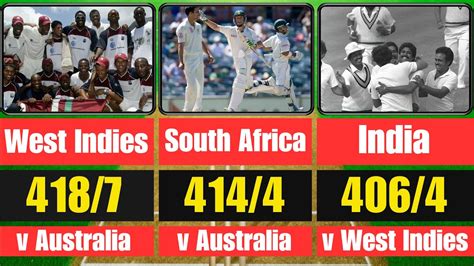 Top Historic Run Chases In Test Cricket History Highest Run Chase In Test