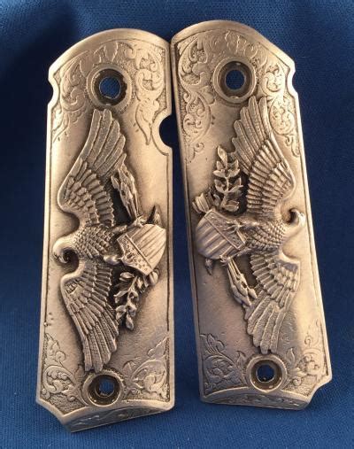 Pewter American Eagle 1911 Grips